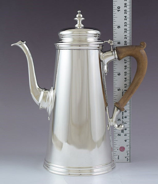 VTG Ensko Sterling Silver Lighthouse 1700s Georgian Style Coffeepot Teapot 10"