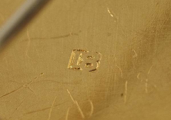 Fabulous 18K Gold Victorian 1865-1880 Jewelry Pin/Pendant Greek Key Design