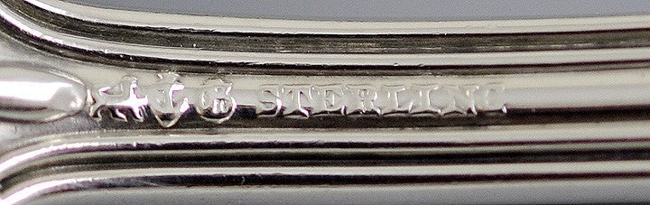 Antique Sterling Silver Gold Wash Gorham King George Casserole Serving Spoon 9"