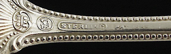9 Towle Old Colonial Sterling Silver Teaspoons & Butter Knife