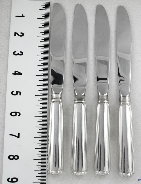 4 Towle Boothbay Marie Louise Sterling Silver Knives 8 5/8" NO MONO