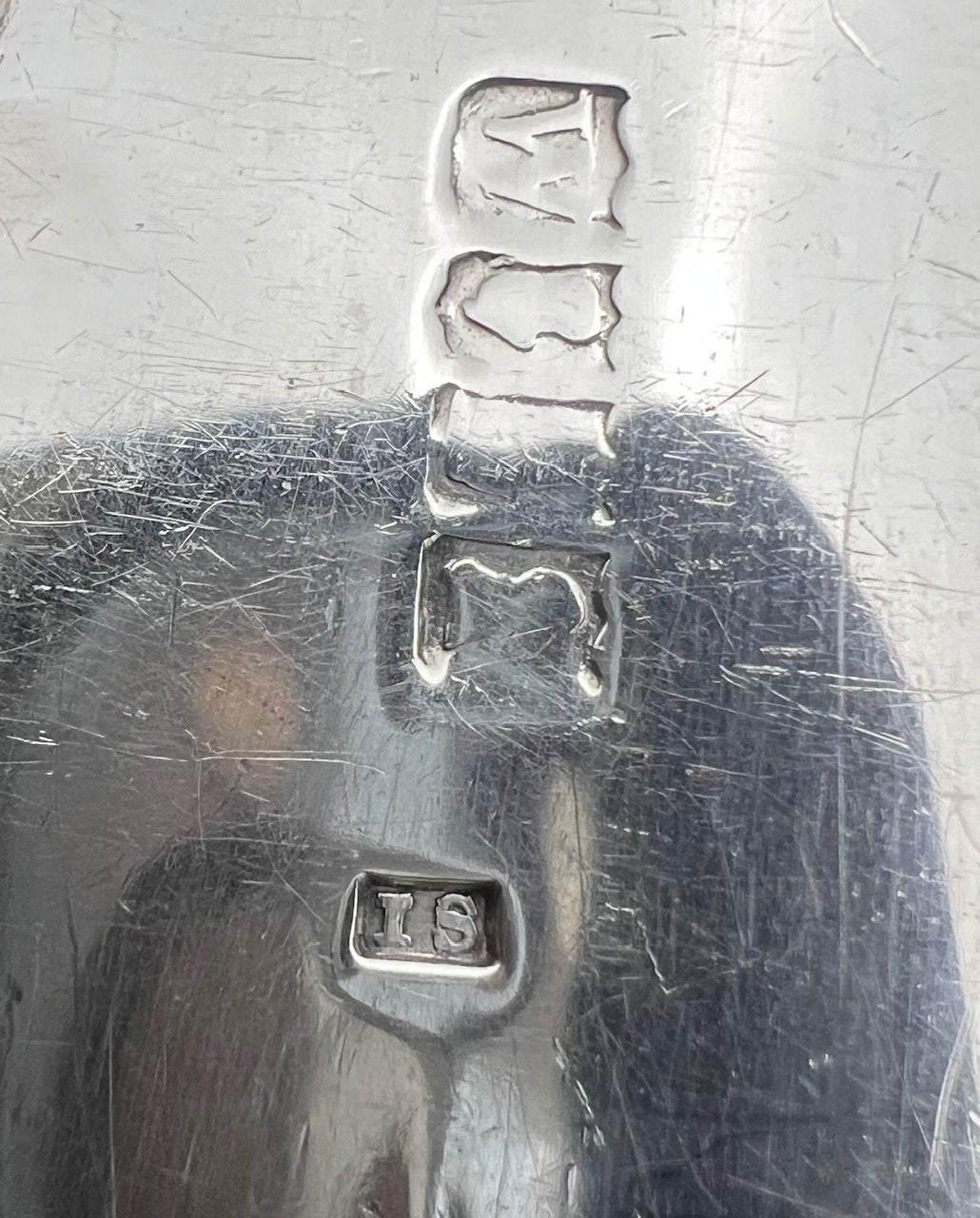 Antique 1817 Irish Sterling Silver Platter/Stuffing/Serving Spoon NO MONO