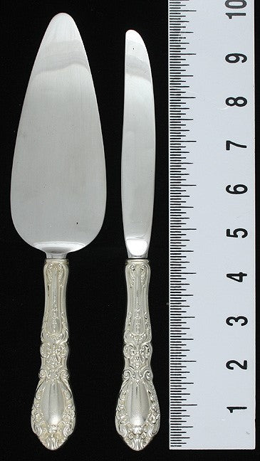 14p Alvin Prince Eugene Sterling Dinner Knives and Server