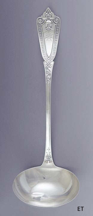 Fab Whiting Sterling Silver Ivy Large Soup Punch Serving Ladle 12 3/4"