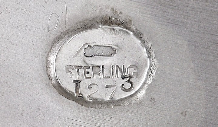 1890s Pretty Art Nouveau Sterling Lady W/ Swirling Hair Kerr Co Pin Brooch
