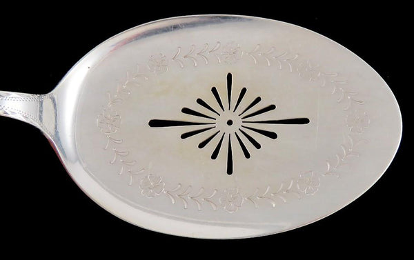 Antique 1902 Norwegian 830 Silver J Tostrup Pierced Base Server 9 3/4"