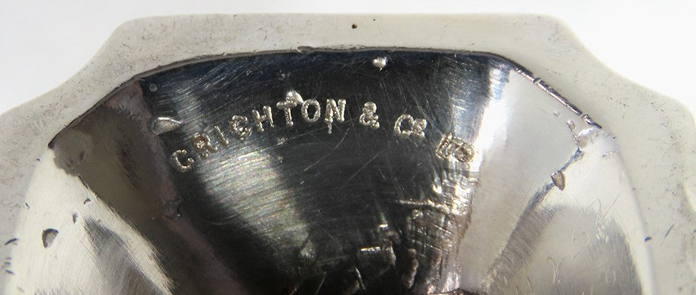 Impressive Pair English Britannia 958 Silver Queen Anne Style Shakers Casters