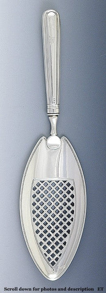 Antique 1795 English Georgian Sterling Silver Pierced Fish Slice/Server