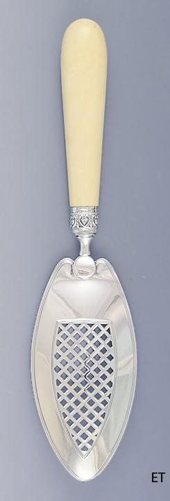 Antique 1790 English Georgian Sterling Silver Pierced Fish Slice/Server 12"