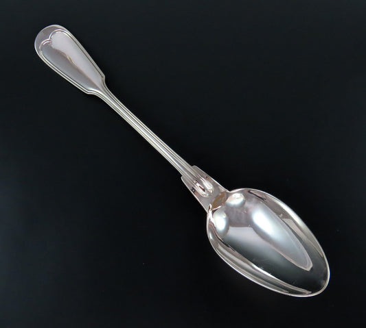 Christofle Large Chinon Silverplate Table Stuffing Spoon No Mono 11 Inches