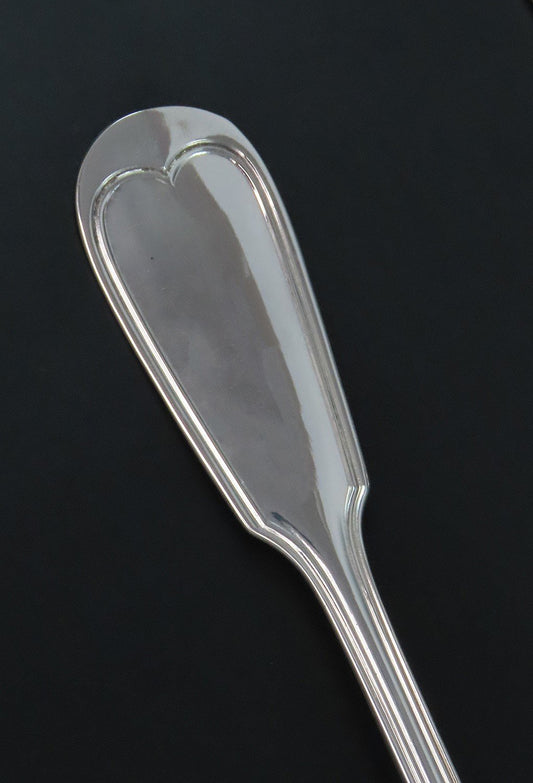Christofle Large Chinon Silverplate Table Stuffing Spoon No Mono 11 Inches