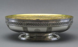 Stunning c1919 Tiffany Co Sterling Silver Oval Centerpiece Bowl w Flower Frog