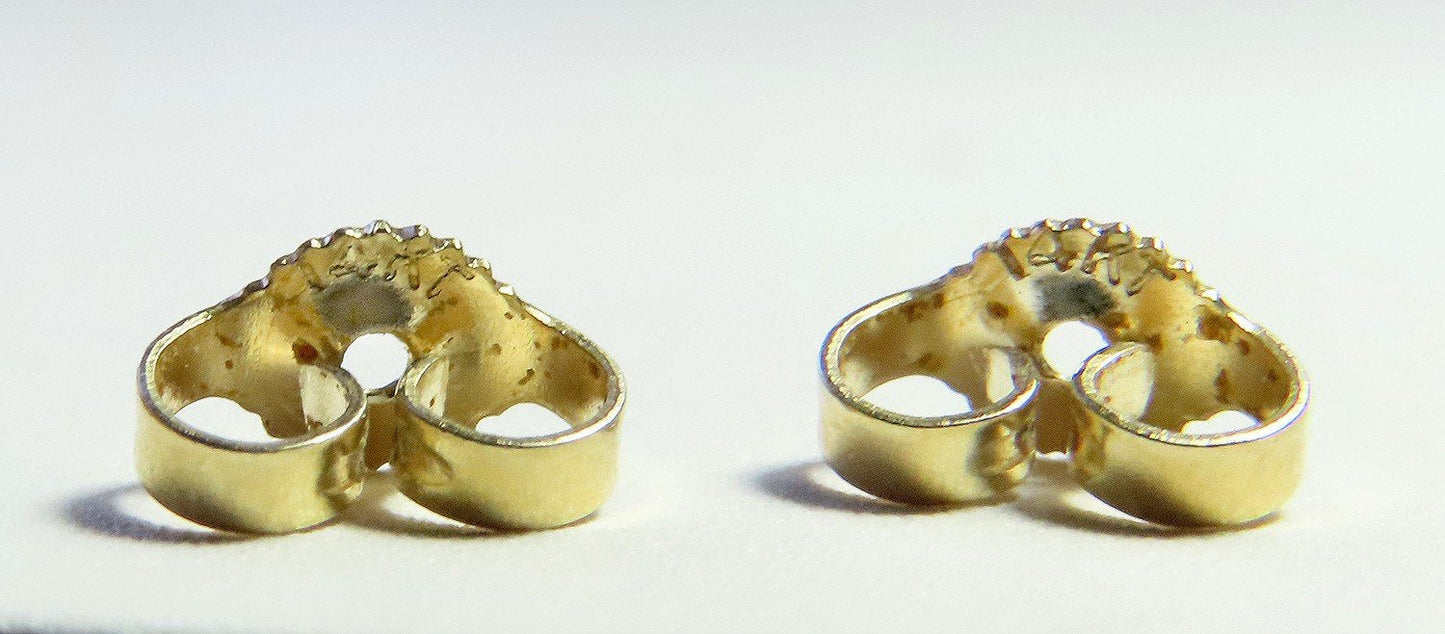 Classic Pair 14k Yellow Gold 10mm Pearl Stud Earrings