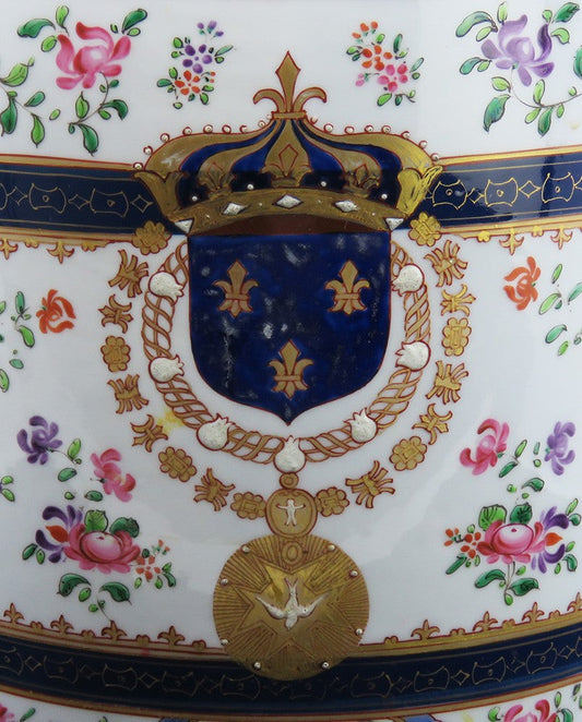 Superb Mid/Late 1800s French Ram's Head Armorial Wine Cooler Champagne Bucket