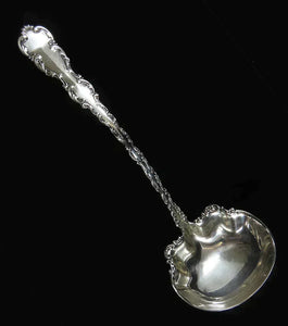 Antique Sterling Silver Whiting Louis XV 1891 Punch Soup Ladle 12 1/2"