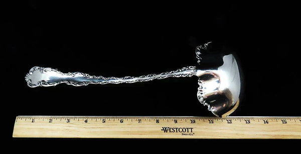 Antique Sterling Silver Whiting Louis XV 1891 Punch Soup Ladle 12 1/2"