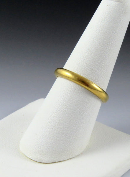 c1905 Beautiful Antique 22k Yellow Gold Wedding Band Ring 3mm Easy Resize