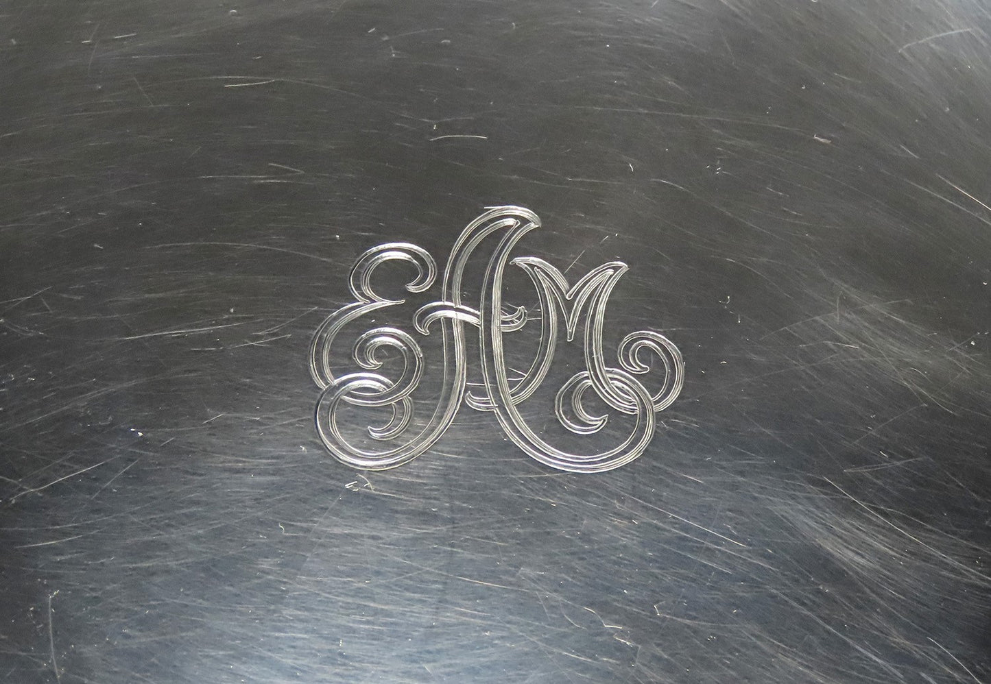 c1925 Tiffany Co Sterling Silver 12" Hampton Centerpiece or Fruit Bowl