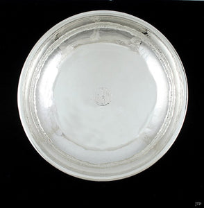 Antique c1910 Chicago Mulholland Bros Sterling Silver Hammered Bowl/Dish 9 1/2"