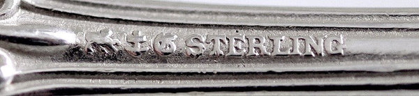 10 Antique c1895 Sterling Silver Gorham New Queens Seafood Cocktail Forks