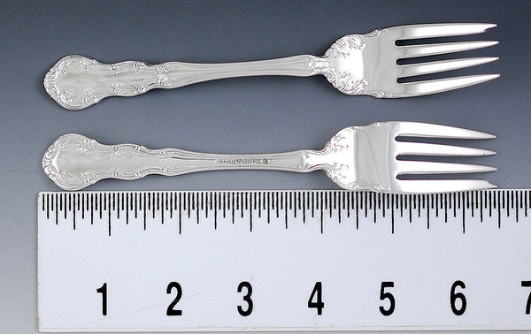 8 Sterling Silver Salad Forks by Wallace in the Irving / Old Atlanta Pat