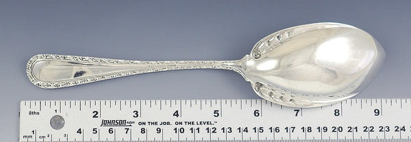 Sterling Silver Gold Wash Galt Serving Spoon NO MONO 9"