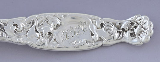 Great set 10 Whiting Sterling Silver Heraldic Demitasse / Chocolate Spoons