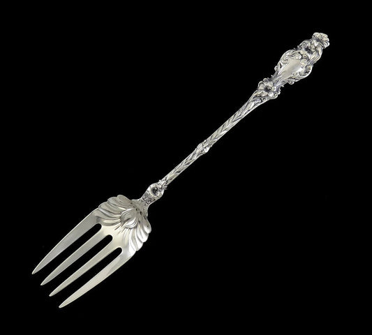 Mint Condition Sterling Silver Gorham Whiting Lily Long Serving Fork 11 3/4"