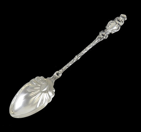 Mint Condition Sterling Silver Gorham Whiting Lily Stuffing Serving Spoon 11 1/2