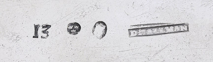 Antique 1815 Scandinavian Swedish Silver Hammered Tea Caddy Lox Box