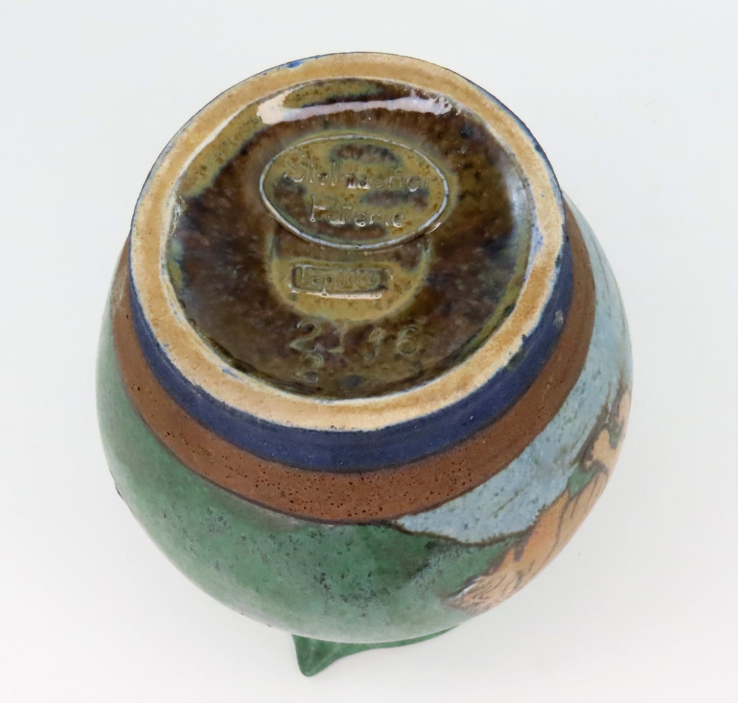 Rare Early 1900s Teplitz Eduard Stellmacher Pottery Lion Pitcher Jug 5 5/8"