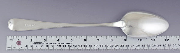 Antique 1818 English Georgian Sterling Silver Platter Stuffing Serving Spoon