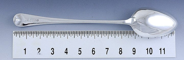 1793 Antique English Sterling Silver Crossley Engraved Stuffing Serving Spoon
