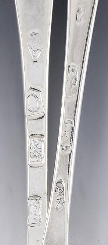 c1720 Great Set 13 English Britannia/Sterling Silver Queen Anne Rattail Spoons