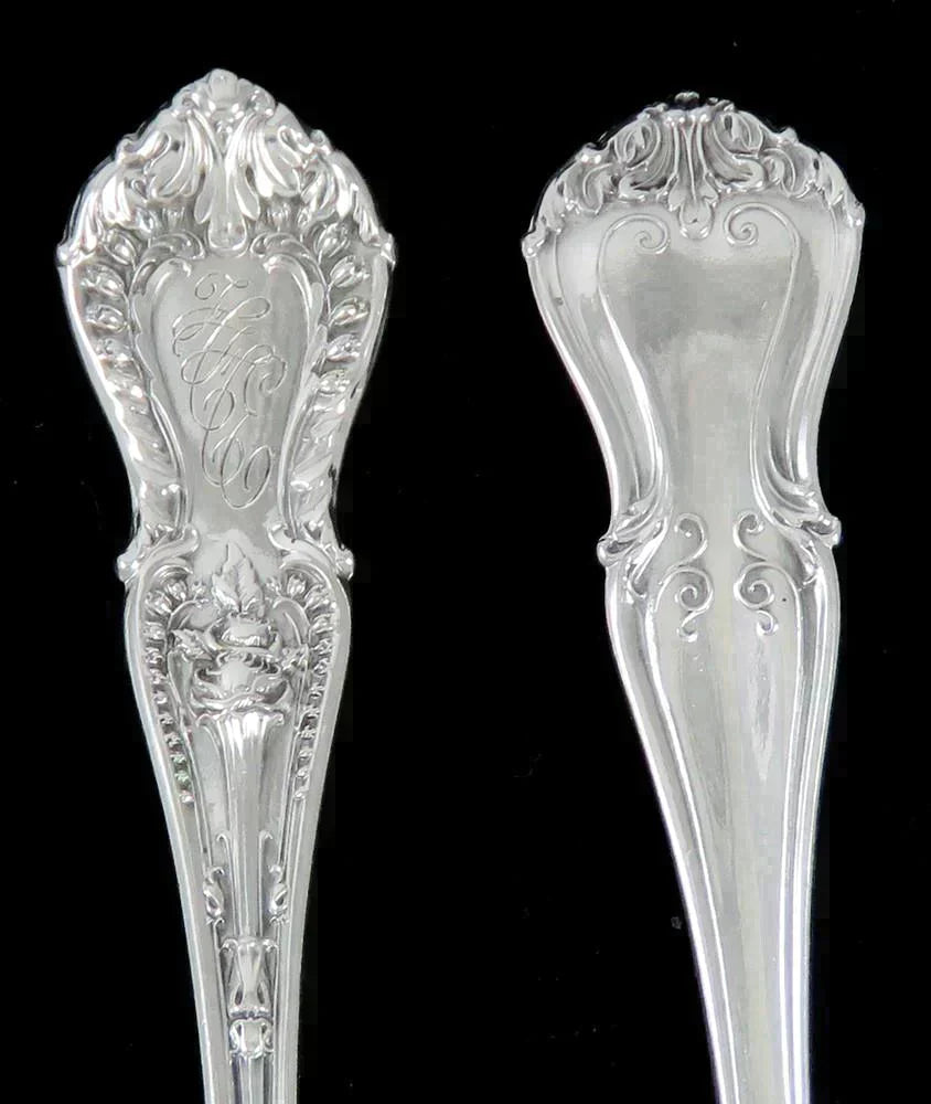 12 Antique Sterling Silver Whiting Dorothy Vermon 1909 Demitasse Spoons 4"