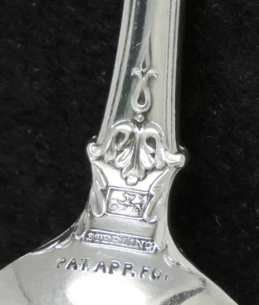 12 Antique Sterling Silver Whiting Dorothy Vermon 1909 Demitasse Spoons 4"