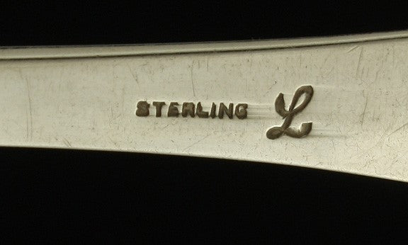 Antique Arts & Crafts American Hand Hammered Sterling Silver Serving Spoon