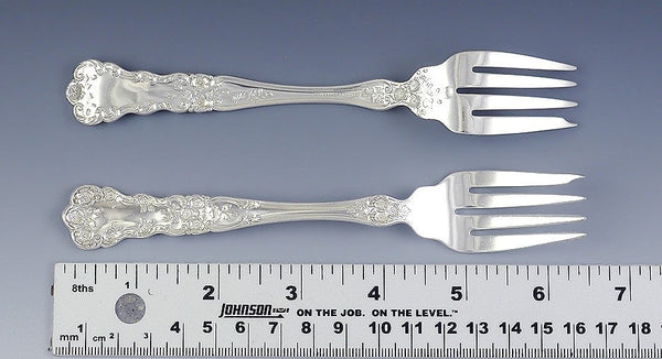 12 Antique Gorham Buttercup 1899 Sterling Silver Forks 6 1/4"