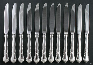 12 Fabulous Lunt Sterling Silver Mignonette Knives