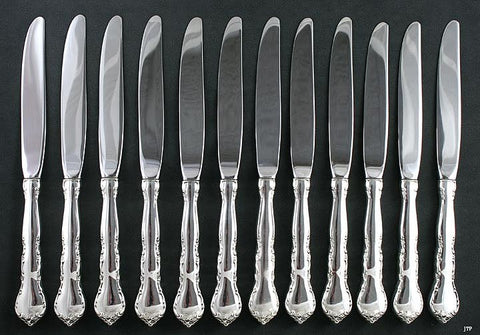 12 Fabulous Lunt Sterling Silver Mignonette Knives