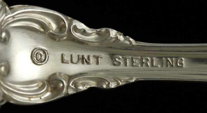 4 Lunt Delacourt Pattern Sterling Silver Teaspoons