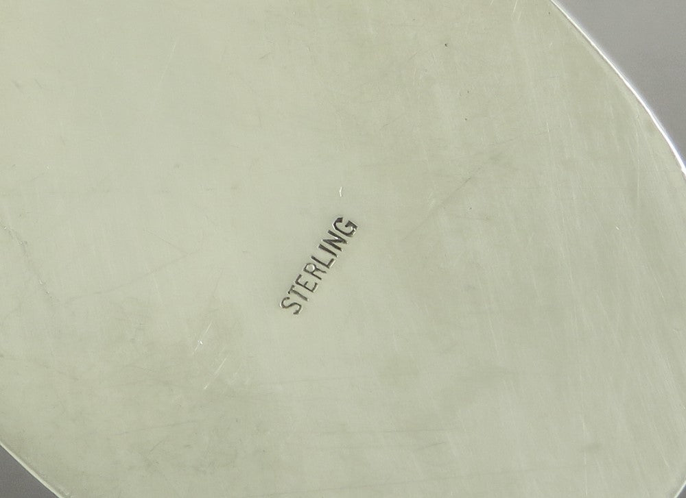 Antique Vintage Sterling Silver Handwrought Oak Leaf Toothpick Holder