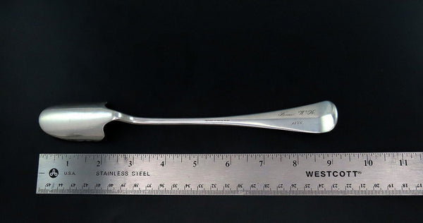 1876 Antique Sterling Silver Silton Cheese Scoop /Gouge