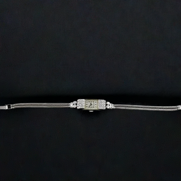 Marvin 14k White Gold & Diamond ~1ct tdw Ladies’ Wristwatch