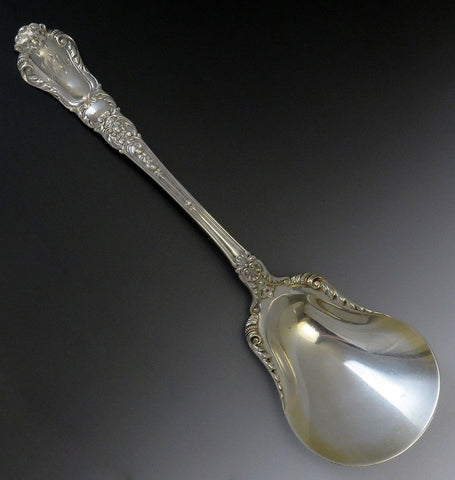 Antique Gorham Old Baronial 1898 Sterling Silver Casserole Serving Spoon 8 7/8"