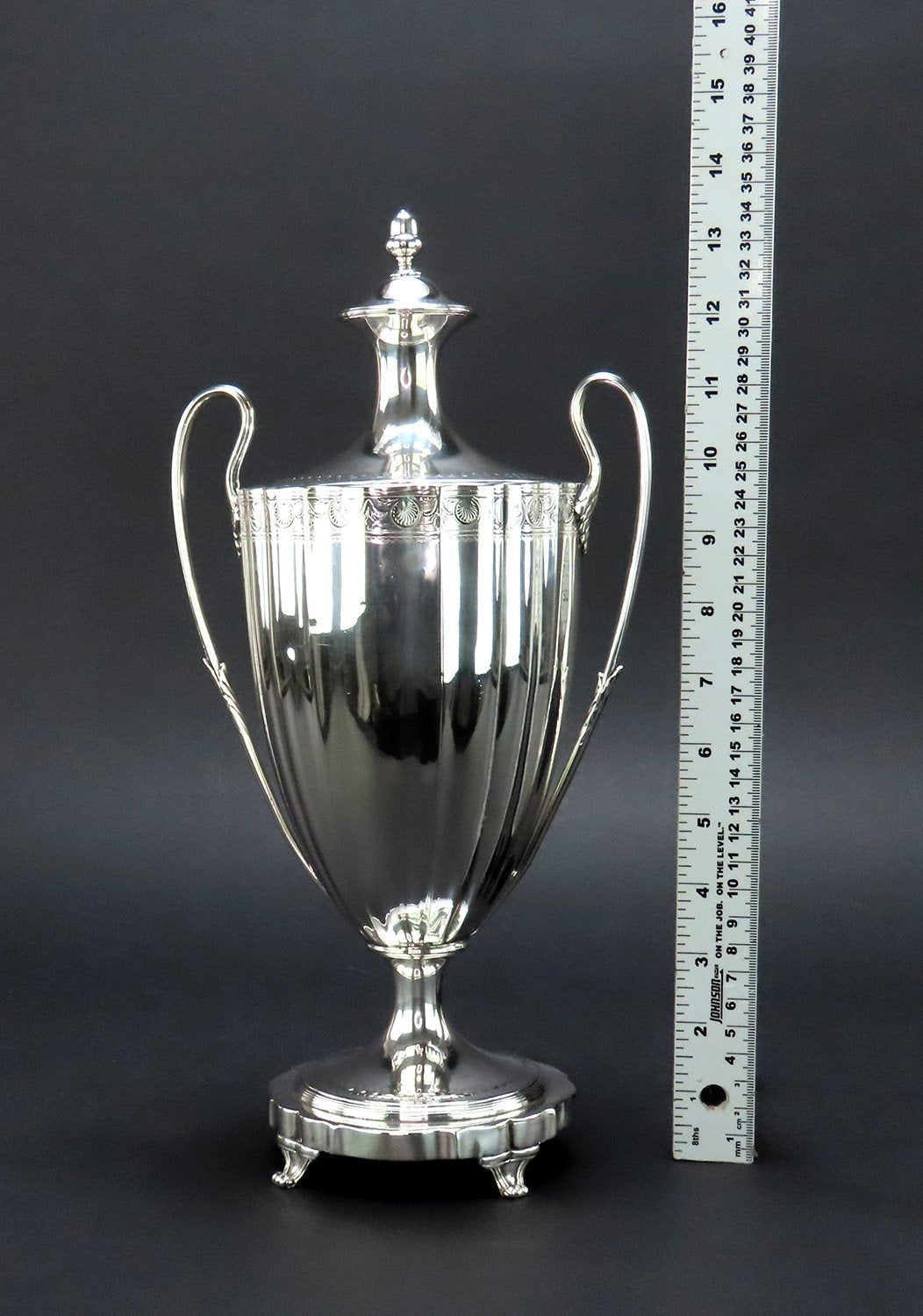 1791 English Georgian Sterling Silver Small Samovar Hot Water Urn Bird Crest