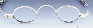 Handsome Pair c1830 American Coin Silver Oval Eyeglasses Spectacles Glasses