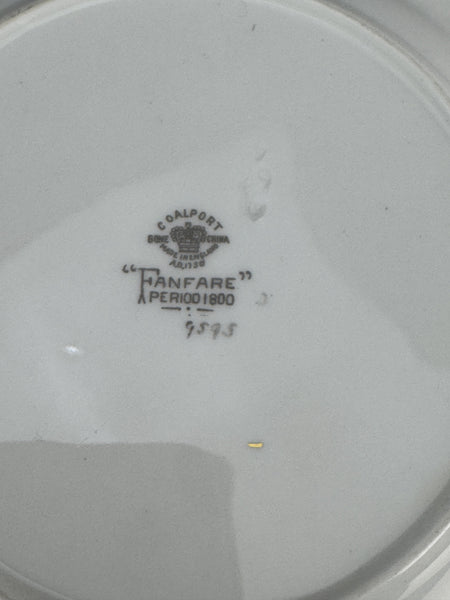 8 Coalport Fanfare Japan Pattern Salad Plates 7 5/8 Inches