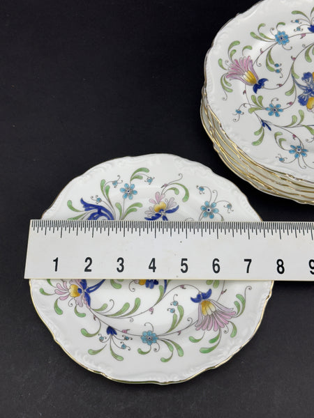 8 Coalport Fanfare Japan Pattern Salad Plates 7 5/8 Inches