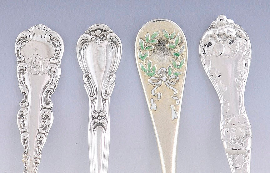 Asst'd Group 8 American Sterling Silver Demitasse Spoons